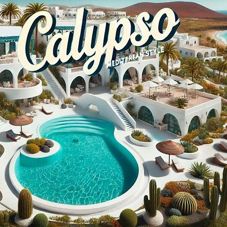 Calypso, apartamento completo con vistas al mar y a la piscina en Costa Teguise Exterior foto
